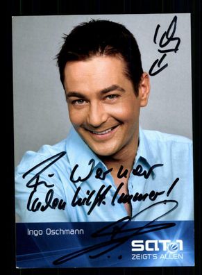 Ingo Oschmann WWW SAT 1 Autogrammkarte Original Signiert ## BC 185996