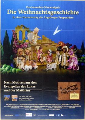 Augsburger Puppenkiste: Die Weihnachtsgeschichte - Original Kinoplakat A1- Filmposter