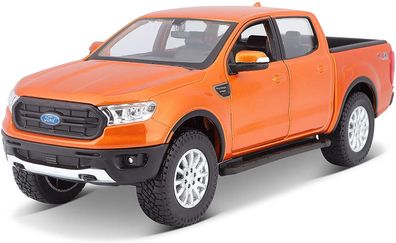 Maisto 31521 - Modellauto Ford Ranger (orange, Maßstab 1:27) Modell Auto Pickup