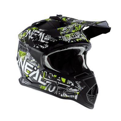 O`Neal 2SRS Youth Helmet ATTACK black/ neon yellow M
