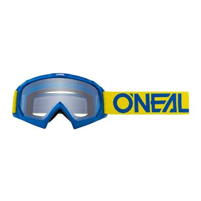 O`NEAL B-10 Youth Brille/ Goggle Solid gelb/ blau