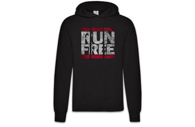 Run Free Hoodie Kapuzenpullover Parcours Parkour Sport Sports PK Fun Runner