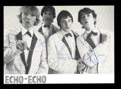 Echo Echo Autogrammkarte Original Signiert ## BC 186522