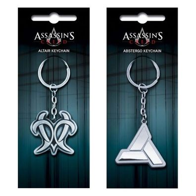 Assassins Creed - Abstergo / Altair Logo Metall Schlüsselanhänger Keychain - NEU