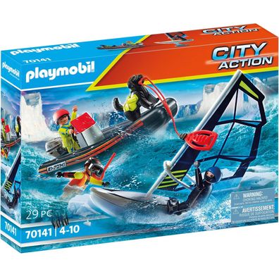 Playmobil 70141 Seenot PolarseglerRettung mit Schlauchboot Action SpielzeugSet