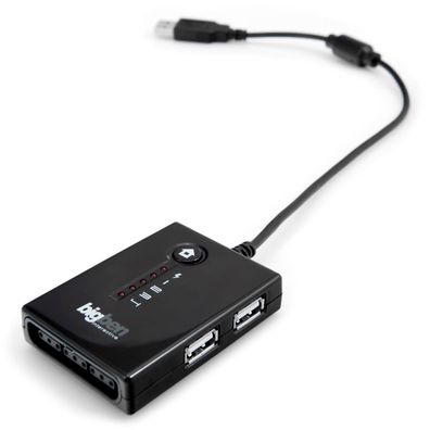 Bigben USB Adapter Converter Kabel PS2 Controller an PS3 Konsole PC + USBHub