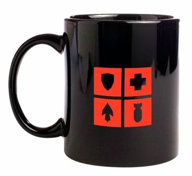 Evolve - Tasse Kaffeebecher - Symbole + Logo - NEU