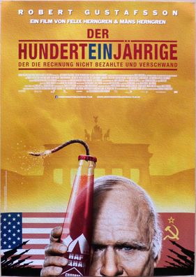 Der Hunderteinjährige - Original Kinoplakat A1 - Robert Gustafsson - Filmposter