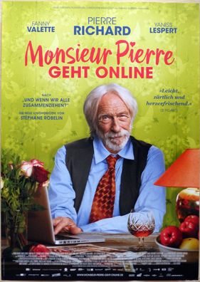 Monsieur Pierre geht online - Original Kinoplakat A1 - Pierre Richard - Filmposter