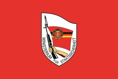 Aufkleber Fahne Flagge DDR STASI Staatssicherheit in verschiedene Größen