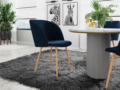 2x Stuhl Muz-420 Elegante Stuhl-Set Kollektion Design Polsterstuhl Modern M24