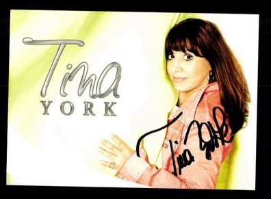Tina York Autogrammkarte Original Signiert ## BC 187348