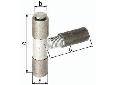 GAH 411558 Anschweißband 22x12x87x90mm Stahl roh