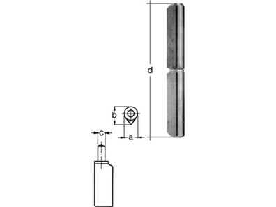 GAH 414900 Profilrolle Bandlänge 160 mm Stahl blank Stift-D. 12 mm