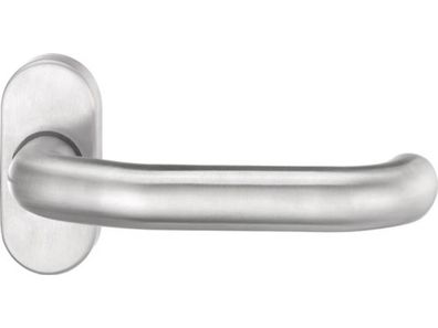 EDI 1800/2033/00 Profiltürdrückerlochteil 1800/2033 Edelstahl EST oval 8 mm gekr
