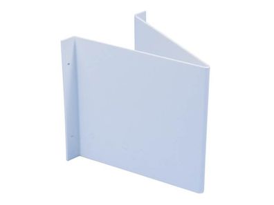 Winkelschild L148xB148 mm blanko weiß für Folienschilder Kunststoff