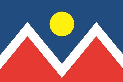 Aufkleber Fahne Flagge Denver in verschiedene Größen