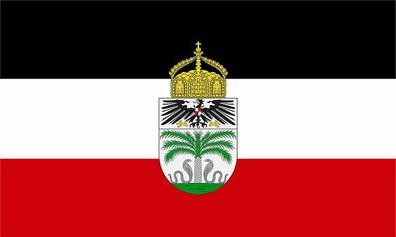 Aufkleber Fahne Flagge Deutsch Togoland mit Krone in verschiedene Größen
