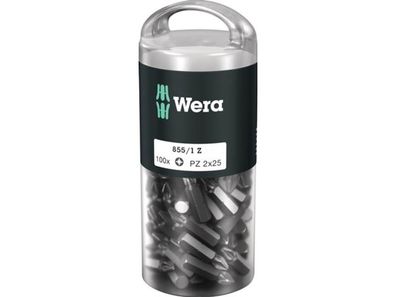 Wera 5072444001 Bits 855/1 Z PZ 2 x 25 mm DIY-Box (1=100Stk) 100xPZD 2x25mm i. DI