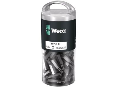 Wera 5072452001 Bits 867/1 Z TX 40 x 25 mm DIY-Box (1=100Stk) 100xTX 40x25mm i.D