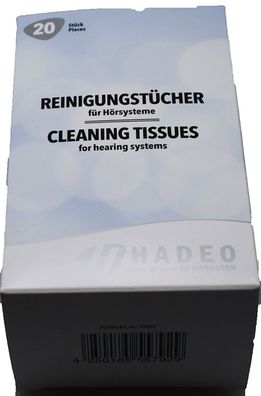 Hörgeräte Reinigungs-Tücher für Hörsysteme NEU von Hadeo
