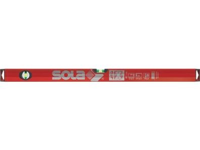 SOLA 1373401 Wasserwaage BIG X 120 cm Aluminium rot ± 0,5mm/ m