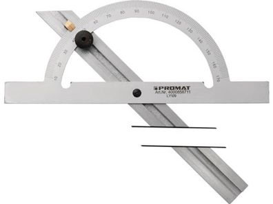 PROMAT Winkelmesser Gradbogen-D. 150 mm Schienenlänge 300 mm