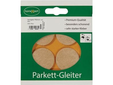 540035 Parkettgleiter 35 mm Filz natur rund selbstklebend