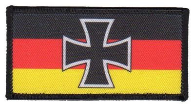 Reichswehrminister"Aufnäher"Patch Deutschland/Eisernes Kreuz 4,5 cmx 9 cm/German 
