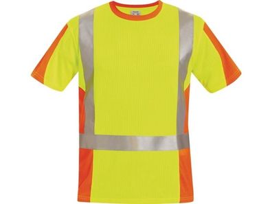 Feldtmann 22715-4 Warnschutz-T-Shirt Utrecht Gr. XXL gelb/ orange
