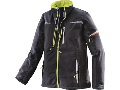 TERRAX 61393-1048-M Softshelljacke Terrax Workwear Größe M schwarz/limette