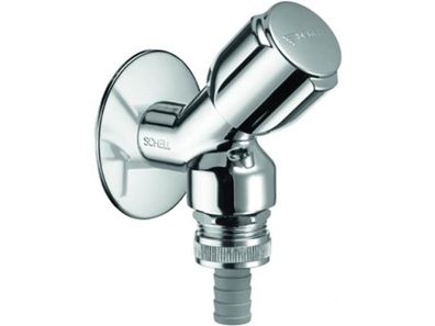 SCHELL 033920699 Geräteschrägsitzventil Comfort chrom, mit RFV und RB 1/2Zoll