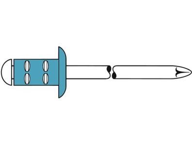 GESIPA 1464826 Blindniet PolyGrip® Nietschaft d x l 4 x 17 mm Edelstahl 50 Stück