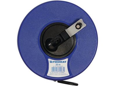 PROMAT Kapselbandmaß Länge 50 m Bandbreite 13 mm 2 mm/cm EG II ABS Nylon-Fiber