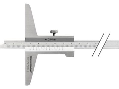 PROMAT Tiefenmessschieber DIN 862 300 mm gerade Messschiene 10 x 4,5 mm