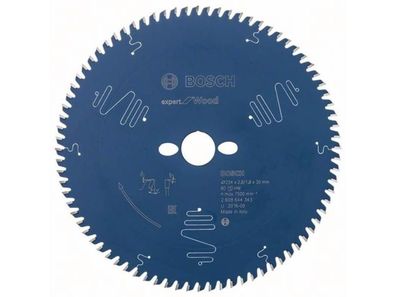 BOSCH 2608644343 Kreissägeblatt Expert for Wood Außen-Ø 254 mm Zähnezahl 80 WZ B