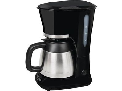 Exquisit 5010016 Kaffeemaschine KA 6501 sw 800 W schwarz Thermokanne, Verzierung