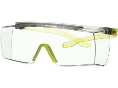 3M 7100209413 Schutzbrille SecureFit 3700 EN 166-1FT Bügel grau/ lindgrün, Scheib