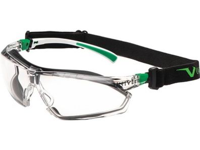 UNIVET 506UG030000 Schutzbrille 506 UP Hybrid EN 166, EN 170 Bügel weiß grün, Sc