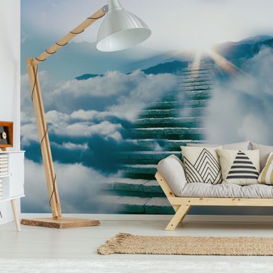 Muralo Selbstklebende Fototapeten XXL Wohnzimmer Wolken Himmel 3507