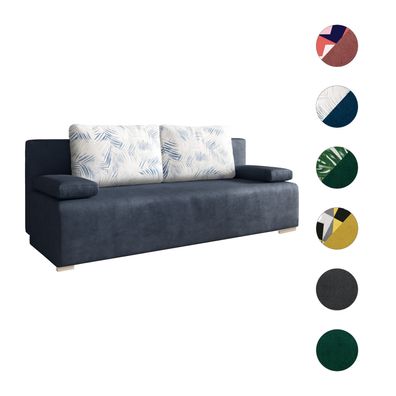 Schlafsofa Sofa mit Schlaffunktion Salsa Bettkasten Funktionssofa Design Couch