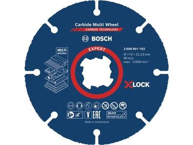 BOSCH 2608901193 Trennscheibe Expert Carbide Multi Wheel X-LOCK D125xmm X-Lock
