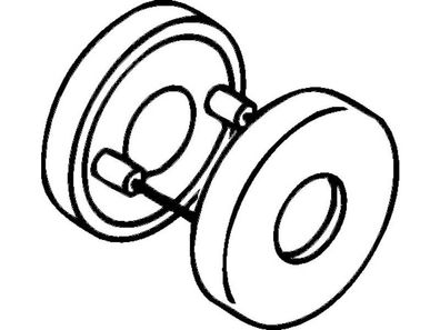 HEWI 305.23PBR 99 Drückerrosetten-Paar 305.23PBR 99 Kunststoff 99 Schildstärke 1