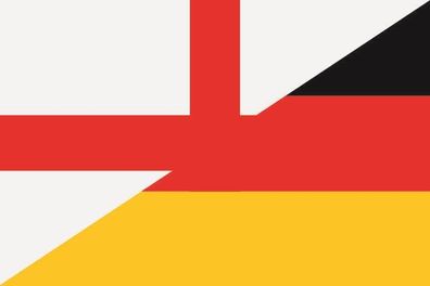 Aufkleber Fahne Flagge England-Deutschland in verschiedene Größen