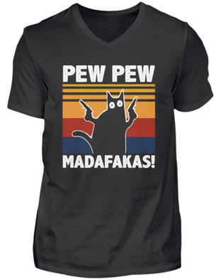 Pew pew Madafakas - Herren V-Neck Shirt