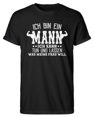 Ich bin ein Mann, ich kann tun - Herren RollUp Shirt