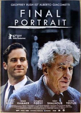 Final Portrait - Original Kinoplakat A1 -Alberto Giacometti=Geoffrey Rush- Filmposter
