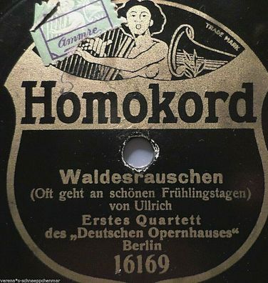 Erstes Quartett, Berlin "Oft geht an schönen Frühlingstagen" Homokord 1920/21