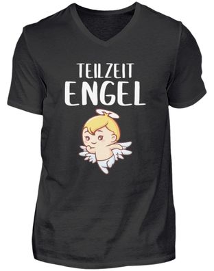 Teizeit Engel - Herren V-Neck Shirt