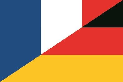 Aufkleber Fahne Flagge Frankreich-Deutschland in verschiedene Größen